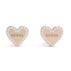 Guess Heart to Heart Stud Earrings UBE01082JWRG