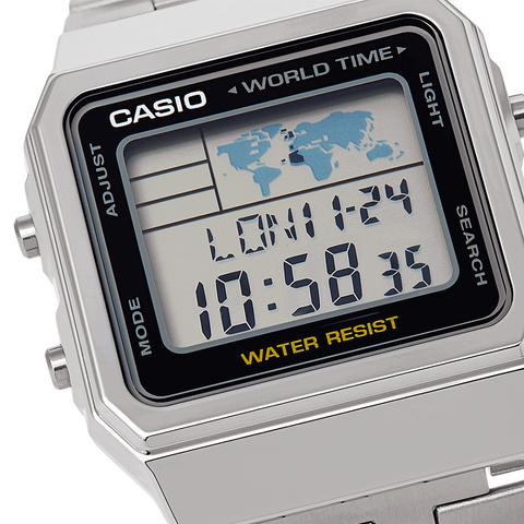 Casio Digital World Time Chronograph Watch A500WEA-1EF