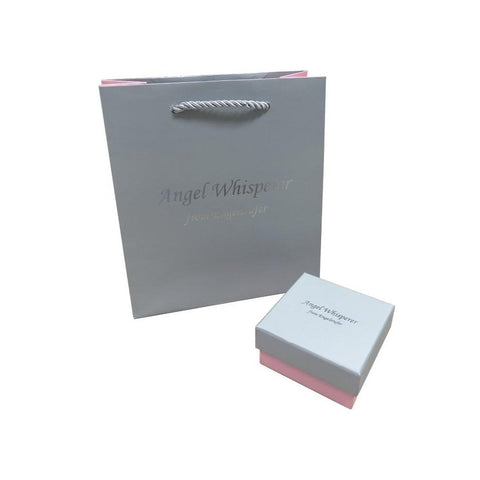 Angel Whisperer Silver Heart Wing Stud Earrings ERE-LILHEARTWING-BI