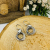 Linda MacDonald Sterling Silver and 9ct Gold Bird Drop Earrings | H&H