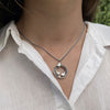 Linda MacDonald Sterling Silver and 9ct Gold Bird Necklace EB3 | H&H