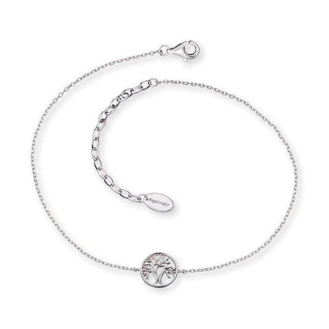 Angel Whisperer Silver Tree of Life Anklet ERF-LILTREE