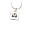 Linda MacDonald Sterling Silver and 9ct Gold Heart Necklace Petite Collection EPET7