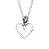 Linda MacDonald Heart Sterling Silver Necklace Forever Collection EVP