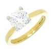 18ct Gold 1.78cts Lab Created Brilliant Cut Diamond Solitaire Ring