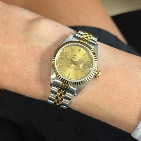 Rolex Datejust Lady Bi Metal Ladies Watch 69173 Papers (1987) | H&H