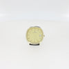 Mappin & Webb 9ct Gold Leather Strap Mens Quartz Watch Pre Owned | H&H