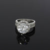 18ct White Gold Lab Grown and Natural Diamond Halo Ring | H&H