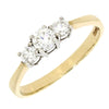 9ct Yellow Gold 0.56ct Diamond Graduated Trilogy Ring | H&H Jewellers