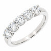 Platinum 1.00cts Lab Grown Diamond Brilliant Cut Half Eternity Ring | H&H