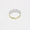 9ct Yellow Gold 2.01cts Lab Grown Diamond 5 Stone Half Eternity Ring | H&H