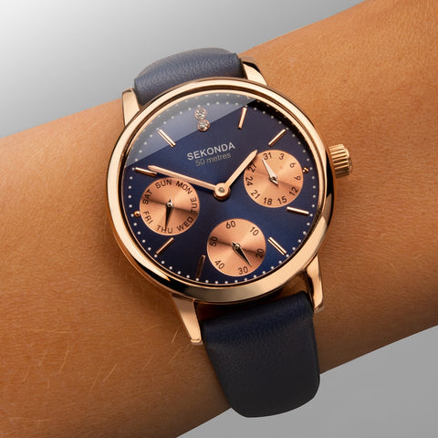 Sekonda Classic Ladies Watch Blue Strap 40304 | H&H Jewellers Cheshire