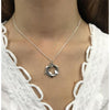 Linda MacDonald Sterling Silver and 9ct Gold Woven Necklace Entwined Collection ENTB